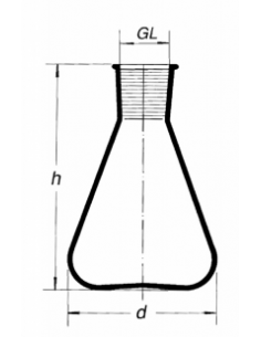 Baňka kuželová dle Erlenmeyera, NZ, SIMAX