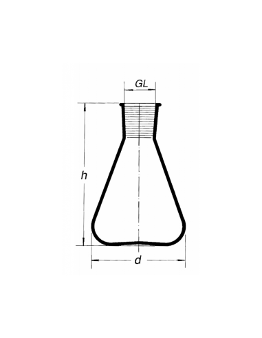 Baňka kuželová dle Erlenmeyera, NZ, SIMAX