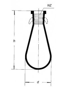 Baňka kapkovitá, NZ, SIMAX