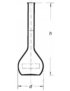 Baňka odměrná, třída B, vyhnutý okraj, bez zátky, SIMAX