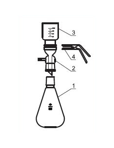 Baňka kuželová k filtračnímu zařízení, NZ, SIMAX