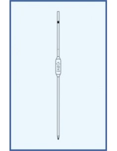 Pipeta nedělená, tř. AS, 1 ryska, rozšířené provedení