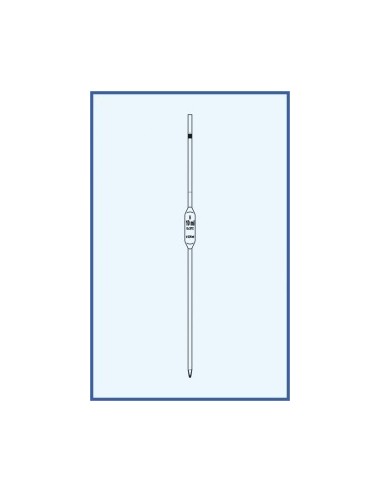 Pipeta nedělená, tř. B, 1 ryska, rozšířené provedení