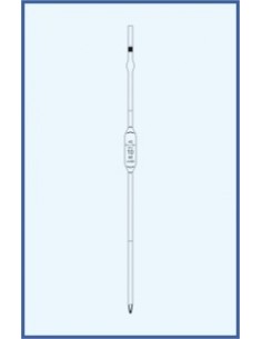 Pipeta nedělená, tř. AS, 2 rysky, rozšířené provedení, bezpečnostní banička