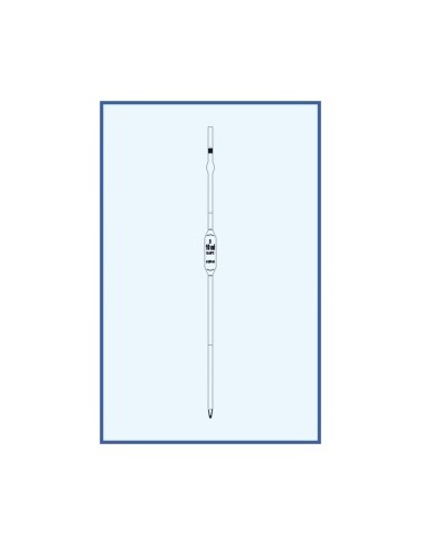 Pipeta nedělená, tř. B, 2 rysky, rozšířené provedení, bezpečnostní banička