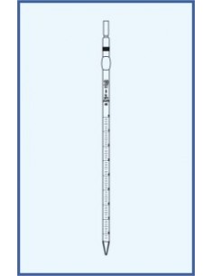 Pipeta dělená, tř. B, úplný výtok, bezpečnostní banička