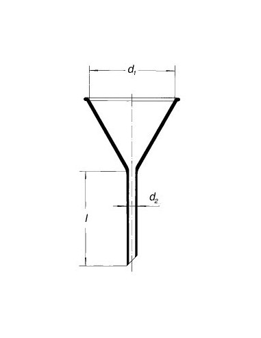 Nálevka s krátkým stonkem, úhel 60°, SIMAX
