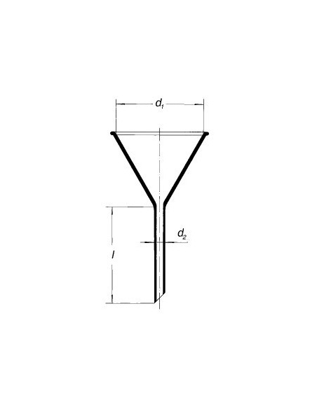Nálevka s krátkým stonkem, úhel 60°, SIMAX