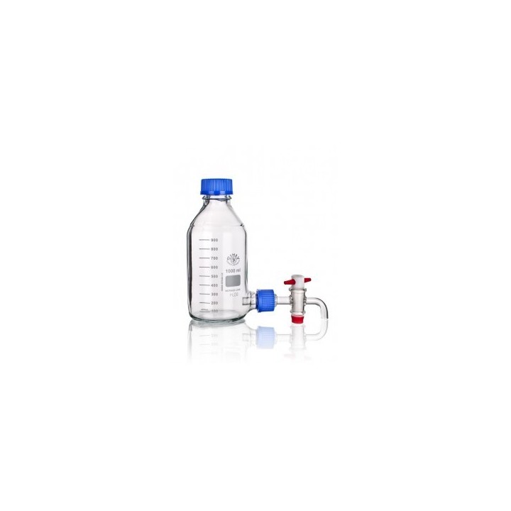 Láhev reagenční - výpust GL 32  kohout PTFE, SIMAX