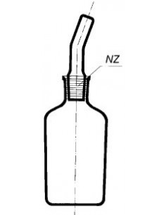 Láhev kapací, hnědá, výměnná zátka, NZ 29/32, SIMAX