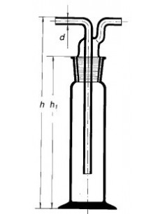 Láhev k promývačce dle Drechslera, SIMAX