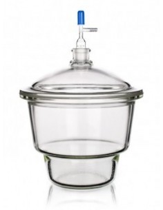 Exsikátor s plastovým hmatníkem a porcelánovou deskou