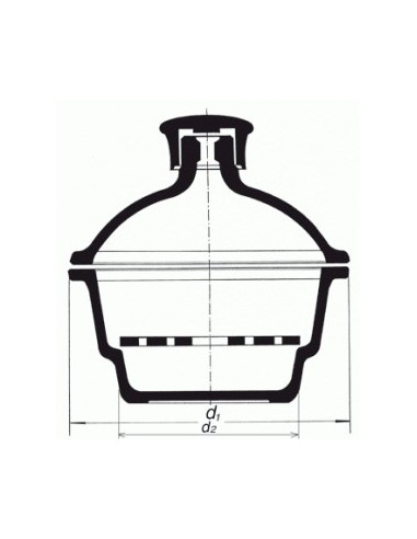 Exsikátor s plastovým hmatníkem, SIMAX