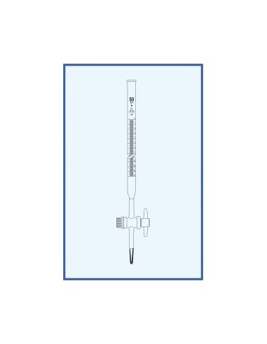 Byreta, tř. B, přímý kohout, teflonové kladívko