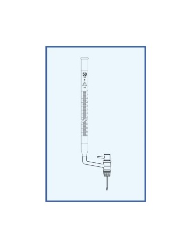 Byreta, tř. B, se Schellbachovým pruhem, boční kohout, teflonové boční kladívko