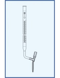 Byreta, tř. B, se Schellbachovým pruhem, postranní teflonový ventil