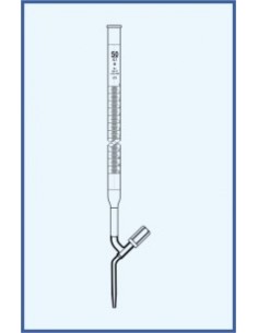 Byreta, tř. B, se Schellbachovým pruhem, přímý teflonový ventil