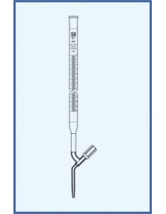 Byreta, tř. AS, se Schellbachovým pruhem, přímý teflonový ventil