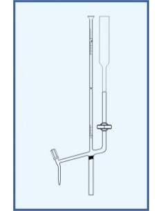 Mikrobyreta dle Banga, tř. AS, se Schellbachovým pruhem, boční ventil, přepouštěcí kohout, skleněné kladívko