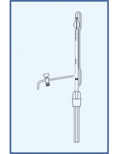 Byreta automatická dle Pelleta, tř. AS, výpustný kohout, skleněné kladívko