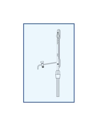 Byreta automatická dle Pelleta, tř. AS, výpustný kohout, skleněné kladívko