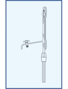 Byreta automatická dle Pelleta, tř. AS, se Schellbachovým pruhem, výpustný kohout, přepouštěcí kohout, teflonové kladívka