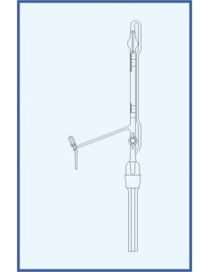 Byreta automatická dle Pelleta, tř. AS, se Schellbachovým pruhem, teflonový ventil, přepouštěcí kohout, teflonové kladívko