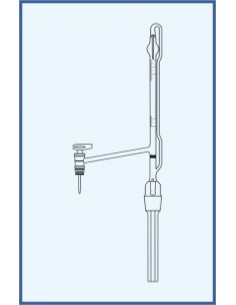 Byreta automatická dle Pelleta, tř. AS, boční kohout, boční skleněné kladívko