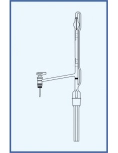 Byreta automatická dle Pelleta, tř. AS, se Schellbachovým pruhem, boční kohout, boční skleněné kladívko