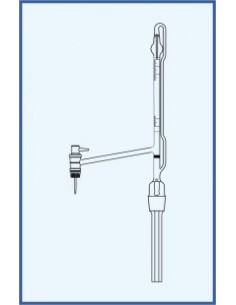 Byreta automatická dle Pelleta, tř. AS, se Schellbachovým pruhem, boční kohout, boční teflonové kladívko