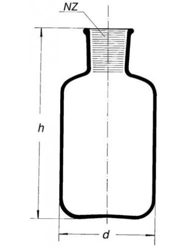 Fľaša zásobná na injekčné séra, SIMAX