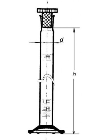 Valec odmerný s NZ, trieda presnosti B