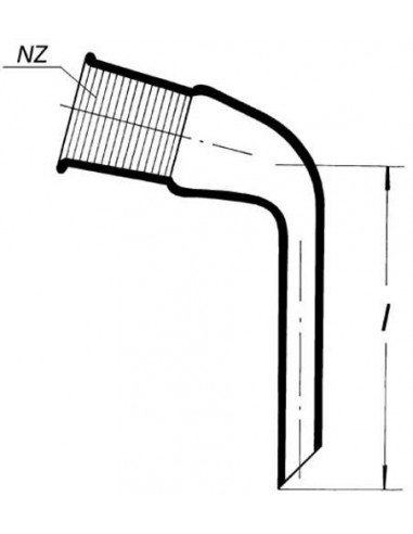 Predloha destilačná s NZ (alonž)