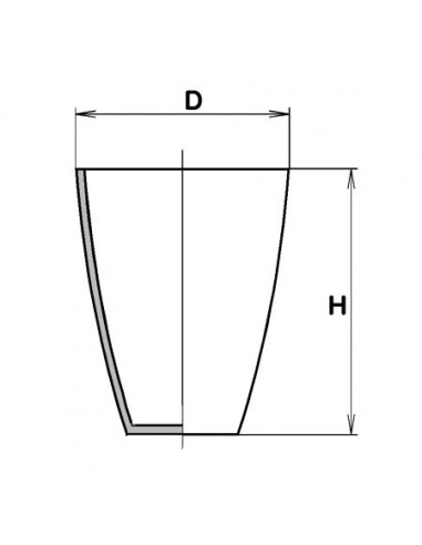 Kelímek spalovací vysoký