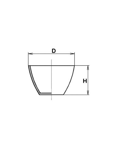 Kelímek spalovací nízký