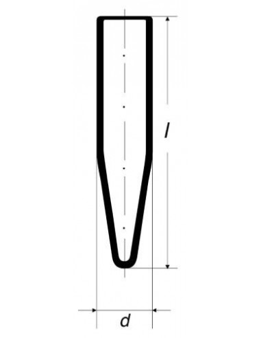 Skúmavka centrifugačná so špicatým...